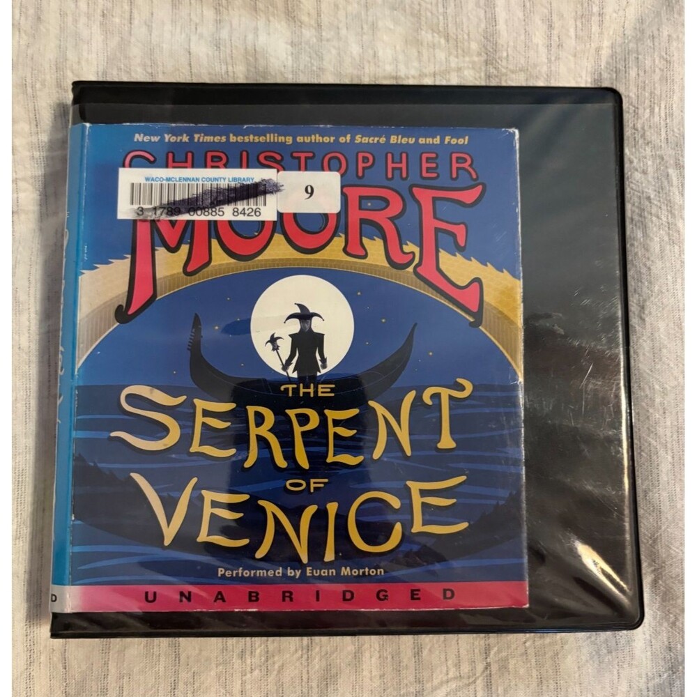 Christopher Moore The Serpent of Venice Audiobook CD Unabridged Ex Library